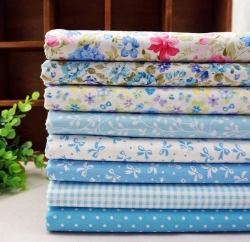 Blankets of bleached, dyed and printed cotton fabrics