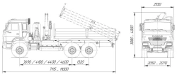 Dump trucks without CMU with internal combustion engine, spark ignition, GVW more than 5 tonnes but not more than 20 tonnes, typ