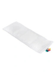 Consumables for professional and domestic use for cleaning MOP pad 40 cm on flounder (100% mf) coat white