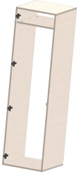 Shipboard non-metallic furniture. Single leaf wardrobe RBPG