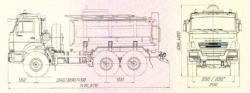 Tank truck UST 54539A and modifications: 54539A-01, 54539A-02