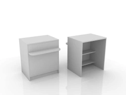 Cash desk without superstructure, 303-001-2, 800x600x900