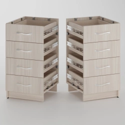 Built-in desk cabinet 4 drawers