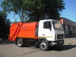Rear loading rubbish truck KO-456-16 (based on chassis MAZ-4371C0, MAZ-437121)