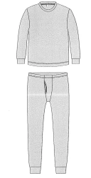 Cotton underwear (sweatshirt and underpants) for a set of shielding Ep-1 "Energo-Faraday" S with CCS