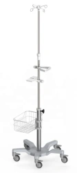 Mobile intravenous infusion rack in MET version FM-130