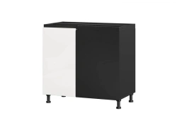 Sherwood LD.281190.000 Kitchen cabinet front 1000 left (White gloss/Black )