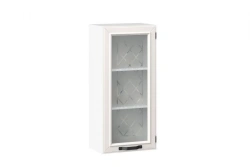Marina LD.273680.000 Door front 450 high glass Type 3 (Alabaster )