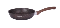 Cast aluminium frying pan 220mm (with non-stick coating) TM Kukmara, with removable Bakelite handle, without lid, the line