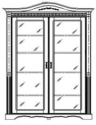 Shaped cupboard. Model ??-1-3