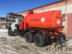 Unit for oil products and gas condensate collection on Ural chassis (AKN)