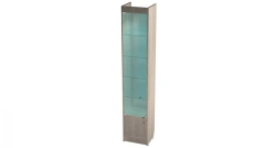 Narrow display cabinet (backlit) 400x350x2150mm (WxHxH)