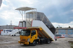 Self-propelled passenger ramp TSP-GIRD on ISUZU chassis NPR75L-H, NPR75L-K, NPR75L-L, NPR75L-M. GIRD brand. Type 5765N. Modifica