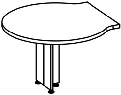 Briefing desk side console 9553 "Brooklyn" series