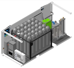 Mobile automotive gas-filling compressor station, model MAGNKS-200.30.00.00.00.00.