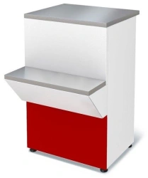 Counter P2629 "Nova" 900 non-cooled cash desk (red)