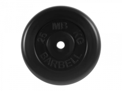 MB-PltB31-25 Rubber disc "Standard", black, 31 mm, 25 kg