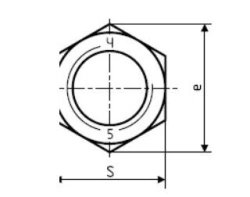 Nut for bolts of rail joints GOST 11532-2014 of sizes M24 and M27