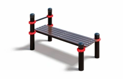 Bench with crossbar