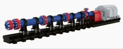 Horizontal type centrifugal electric pump units CNS of modular design
