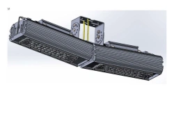 LED luminaire "Industrial Design MTM IoT" series CUBIC 120 Two modules Connection from the ends - 10 degrees Mounting CUB