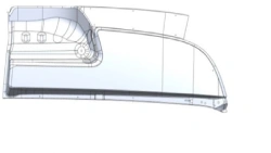 Roof panel right A9606577209