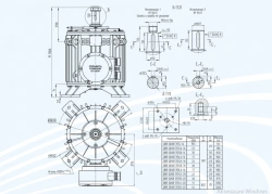 General industrial vertical asynchronous electric motors DAV 355 series, power not more than 75 kW