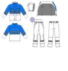 Special protective clothing against water and solutions of non-toxic substances, 3rd class of protection (protective properties