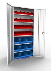 Cupboard for plastic boxes of SHHA series