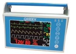Anaesthesiological and resuscitation monitor for monitoring a number of physiological parameters "MAR-02-CARDEX" ST version