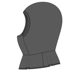Heat-resistant helmet for protection against thermal risks of electric arc, model T/sh-3 "Gas".