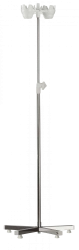 SHV-01-"MSC" (MSC-5310-01) - Medical infusion stand five-post stainless steel, on wheels without wheels.