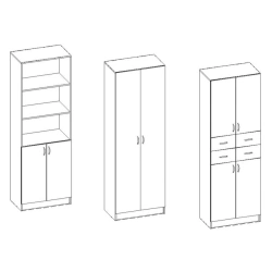 Cupboard for teaching aids