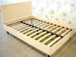 Metal bed, with metal frame 800x2000x450 mm Art. Kr-1