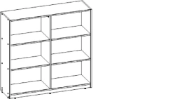 Shelving unit for children TV-DSD-6.2.01-01