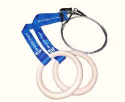 Gymnastic rings with pendant