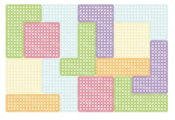 Wall panels "Tetris" 14 pieces (pastel) PNT-014p