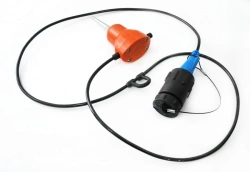 Single electrodynamic geophone GS-ONE in the case with connector LCK-2M