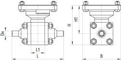 Ball shut-off valve ATEK.491811.116
