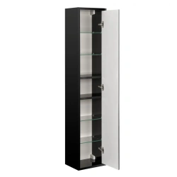 Cupboard - column Aquaton Rimini black gloss 1A234703RN950 NEW1.A234.7.03R.N95.0
