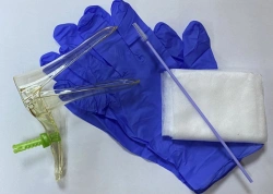 Set of gynaecological articles for taking cervical and vaginal secretions disposable sterile "Femina®" with mirror "Zolot