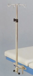 Infusion stand for intravenous infusions with mounting in MET version FS-120