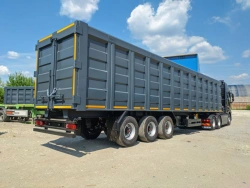 Semi-trailer three-axle (without steering) 94553 with axles manufactured by OOO BPV-OT: wheel axles with brakes