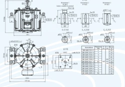 General industrial vertical asynchronous electric motors of DAV 250 series with power not more than 7,5 kW