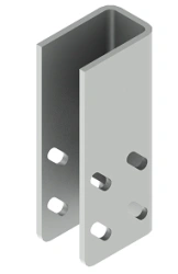 Starting bracket on profile SMUP 41x41D, SMD41 STK-200, with overall dimensions 56x86x200 mm, with metal thickness 6,0,0 mm