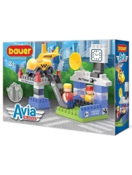 Children's developmental toy Bauer "Avia Bloks" set "Aerotaxi" 53 elements in a box, article 747