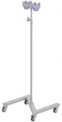 ??-01-"???"(???-320) Medical tripod for infusion, metal, on wheels, stackable