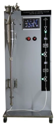 Installation for determination of catalyst wear for cracking with fluidised bed with air jet MKUB. 413224. 028 according to ASTM
