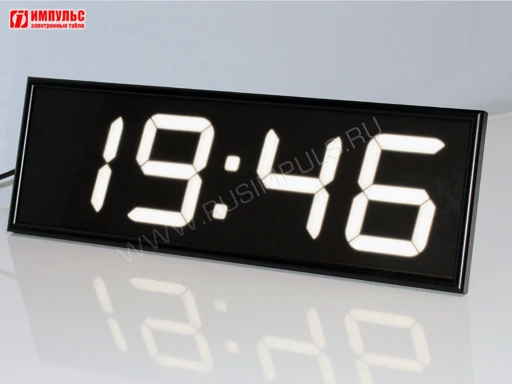 Digital Wall Clock with NTP Synchronization - Impulse-NOVA-100-R-ETN-NTP