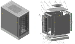 Telecommunication cabinet ??-?-18U-600?950?1000-??